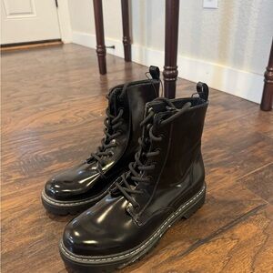H&M Black Lace-Up Boots